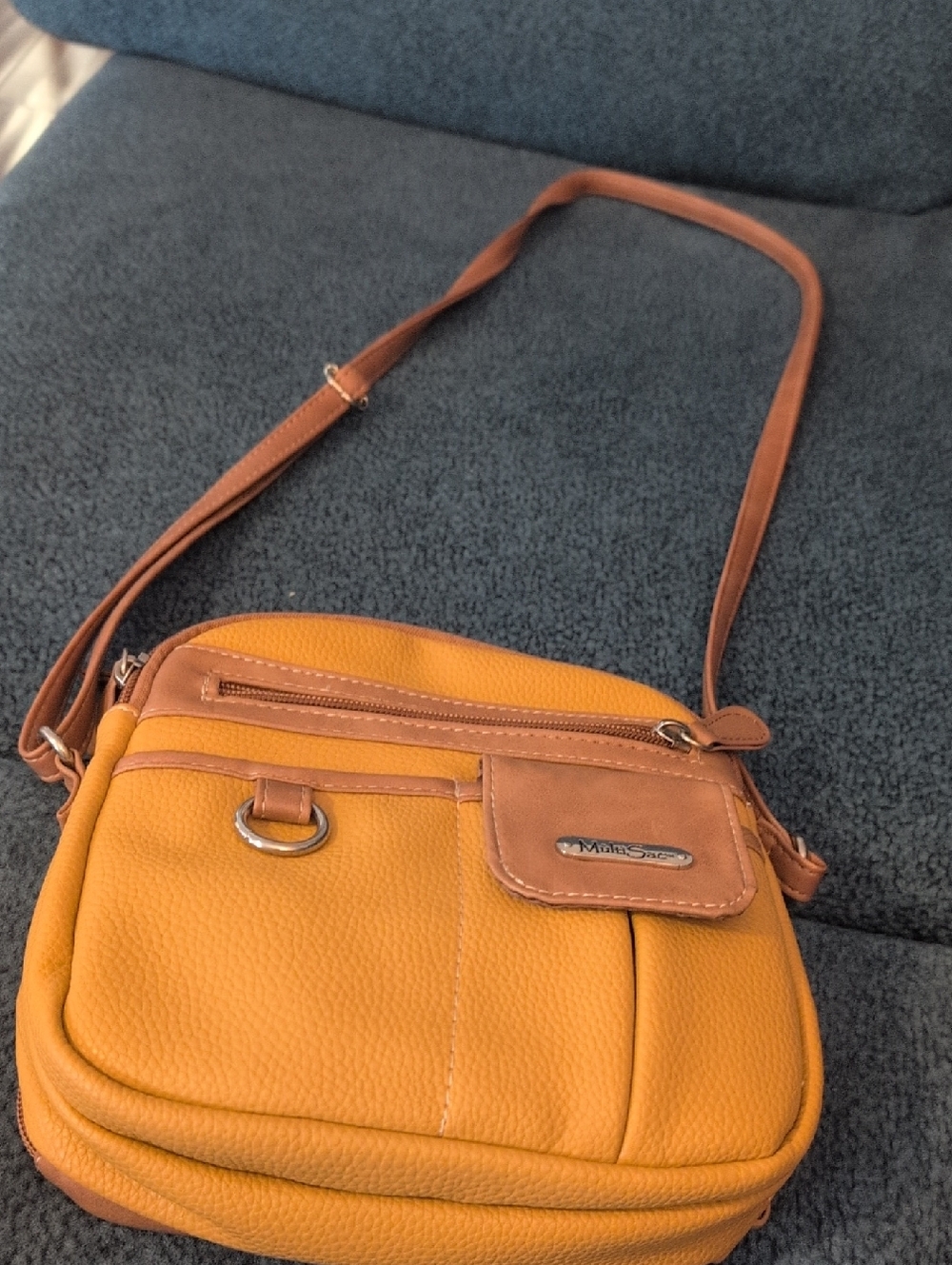 New Multi Sac Mini crossbody bag in mustard yellow